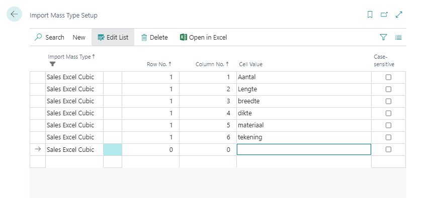 Import Mass Type Setup Example