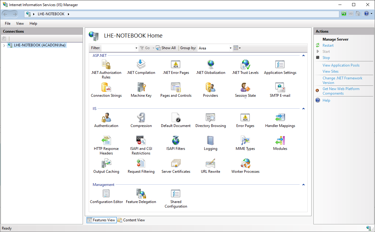 IIS Express Mgt.